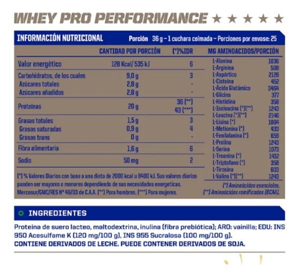 Whey Protein ProPerformance – Mervick LAB (907g) - Imagen 2