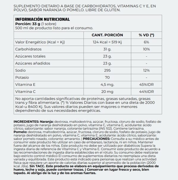 Hydromax Sport Drink – Nutremax (Caja x20 sobres de 33g) - Imagen 3
