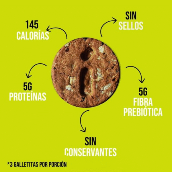 Combo x 3 Galletitas Proteicas Íntegra – Chía & Arándanos 72 g - Imagen 5