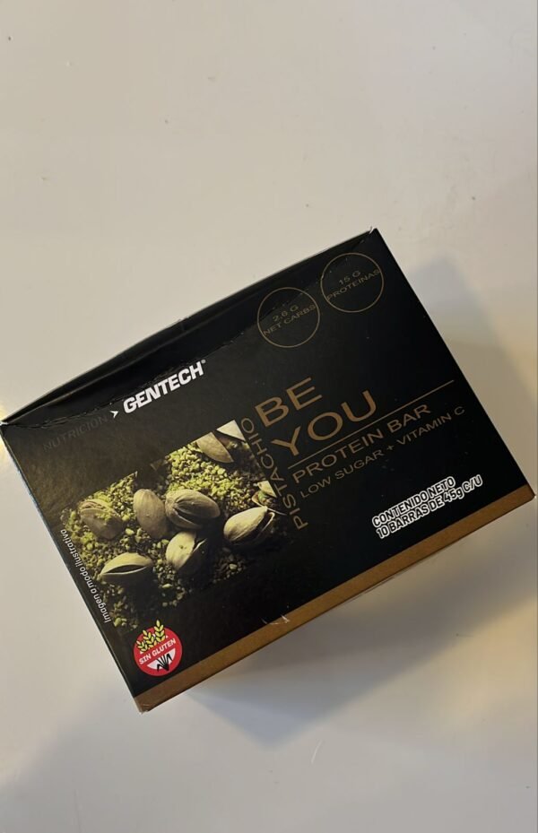 Barra Proteica Be You – Pistacho 45 g (Gentech) x 10 - Imagen 2