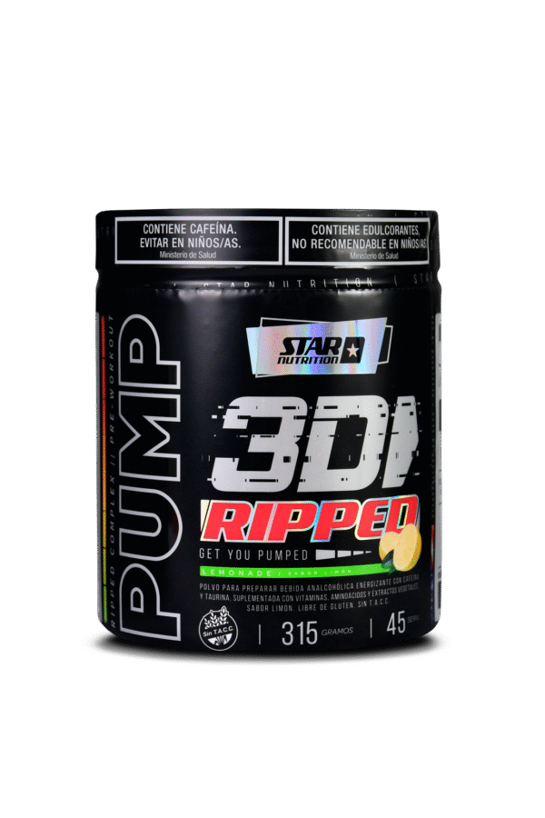 PUMP 3D Ripped - Sabor Lemonade 315 Gr - Imagen 2