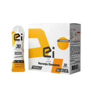 Gel Energético Ei 30 Sin Cafeína – Caja x12 / x18 (Naranja-Durazno, Frutilla, Pera)