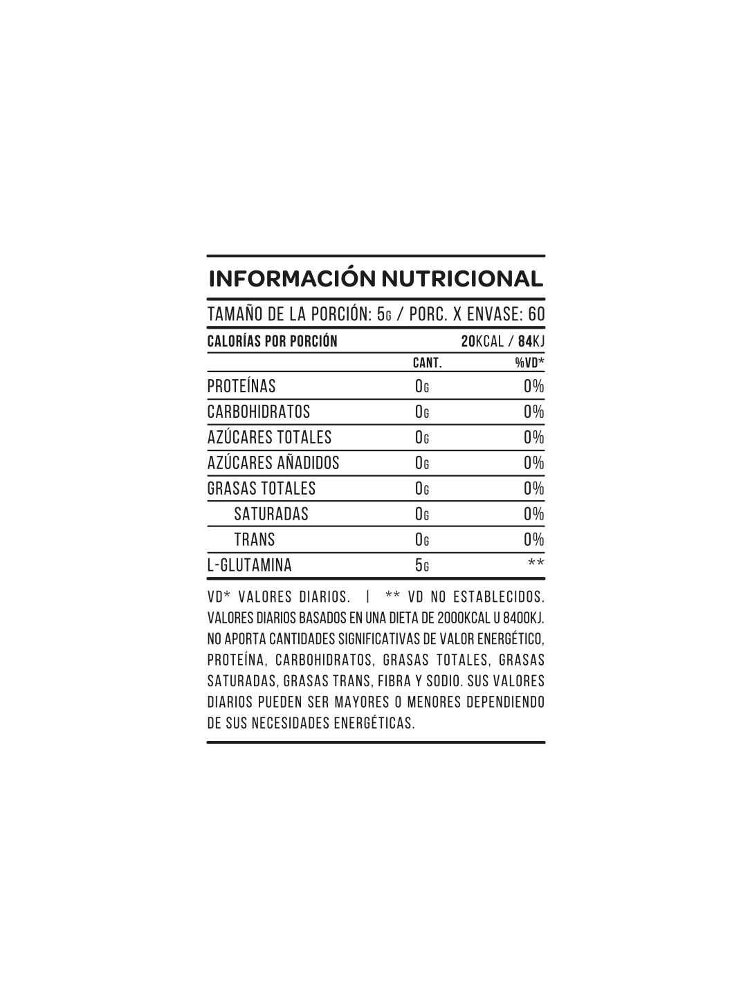 L-Glutamine 300 g – Star Nutrition - Imagen 3