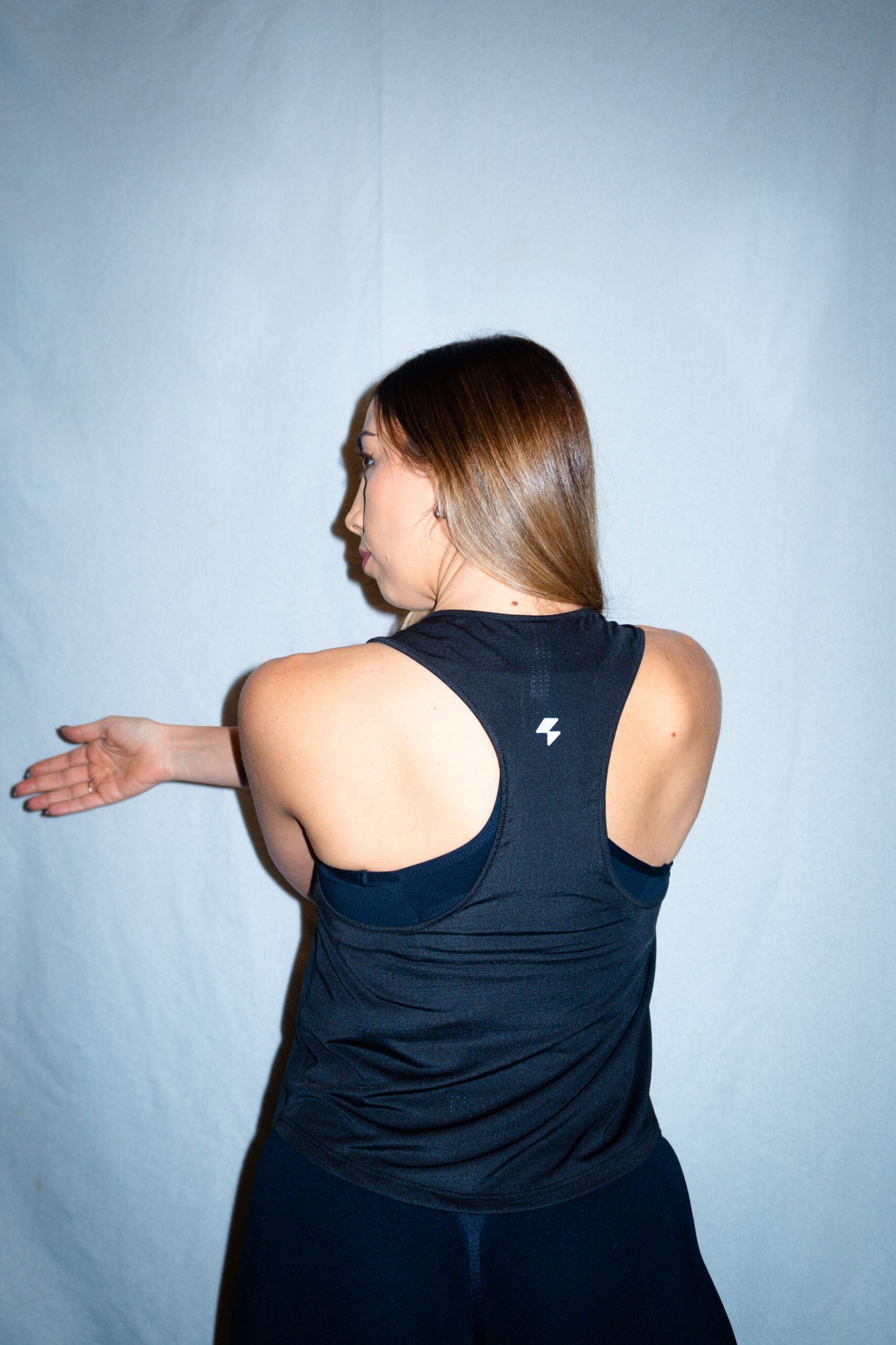 Musculosa Pulse Overprint Black - Imagen 2