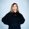 Hoodie Crop Process Black